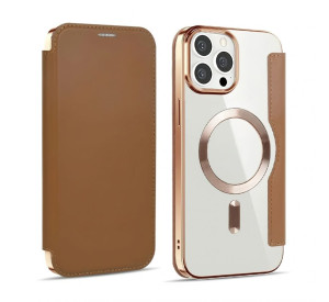 Чохол-книжка з функцією MagSafe для Apple iPhone 15 Pro brown gold (4)