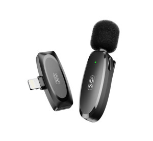 Мікрофон петличний XO MKF08B з роз'ємом Lightning black
