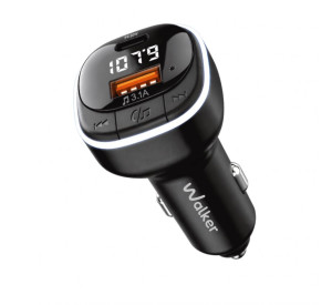 FM-трансмітер WALKER WFM-530 black