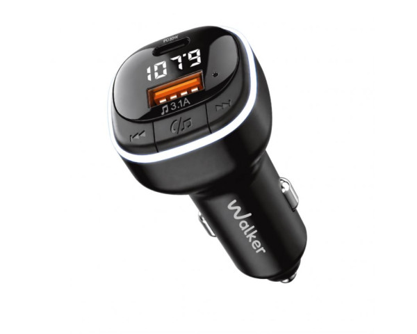 FM-трансмітер WALKER WFM-530 black
