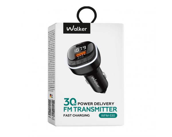 FM-трансмітер WALKER WFM-530 black