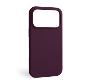 Чохол Full Silicone Case для Apple iPhone 18 Pro maroon (42) (без логотипу)
