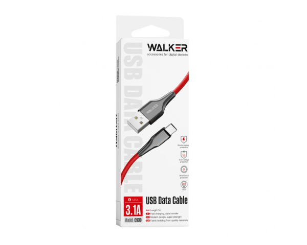 Кабель USB WALKER C930 Intelligent Micro red