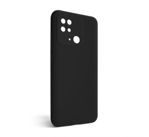Чехол Full Silicone Case для Xiaomi Redmi 10C 4G black (01) (без логотипа)