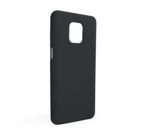 Чохол Full Silicone Case для Xiaomi Redmi Note 9 Pro black (01) (без логотипу)