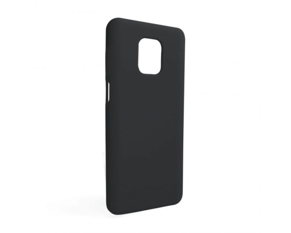 Чохол Full Silicone Case для Xiaomi Redmi Note 9 Pro black (01) (без логотипу)