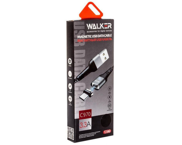 Кабель USB WALKER C970 Micro Magnetic black