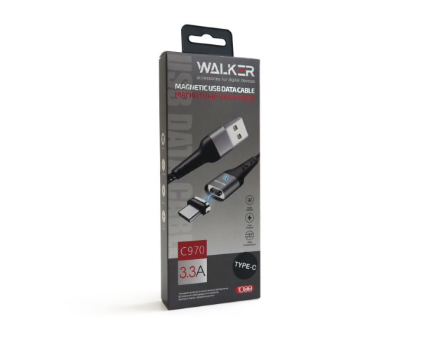Кабель USB WALKER C970 Type-C Magnetic black