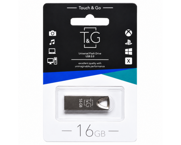 Флеш-пам'ять USB T&G Metal 16GB USB 2.0 (117) silver