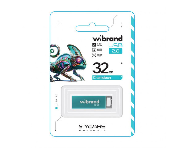 Флеш-пам'ять USB Wibrand Chameleon 32GB USB 2.0 light blue