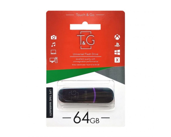 Флеш-пам'ять USB T&G Jet 64GB USB 2.0 (012) black