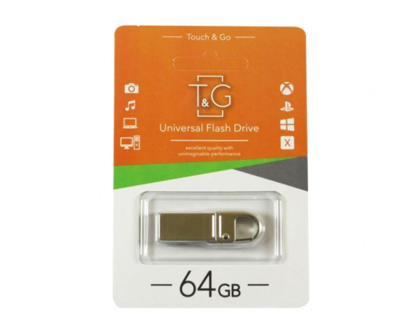 Флеш-память USB T&G Metal 64GB USB 2.0 (027) с карабином