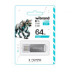 Флеш-память USB Wibrand Сougar 64GB USB 2.0 silver