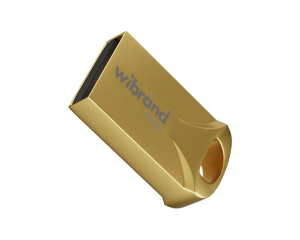 Флеш-пам'ять USB Wibrand Hawk 64GB USB 2.0 gold