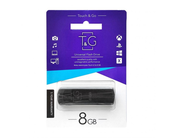 Флеш-память USB T&G Classic 8GB USB 2.0 (011) black