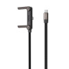 Кабель USB WALKER C880 Type-C to Type-C з підставкою 1.5m black