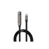 Кабель USB WALKER C880 Type-C to Type-C з підставкою 1.5m black