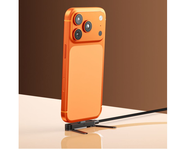 Кабель USB WALKER C880 Type-C to Type-C з підставкою 1.5m black
