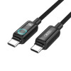 Кабель USB XO NB-Q312A 240W Type-C to Type-C 1м black