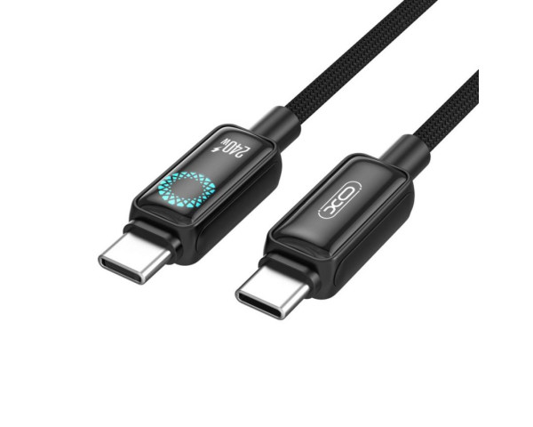 Кабель USB XO NB-Q312A 240W Type-C to Type-C 1м black