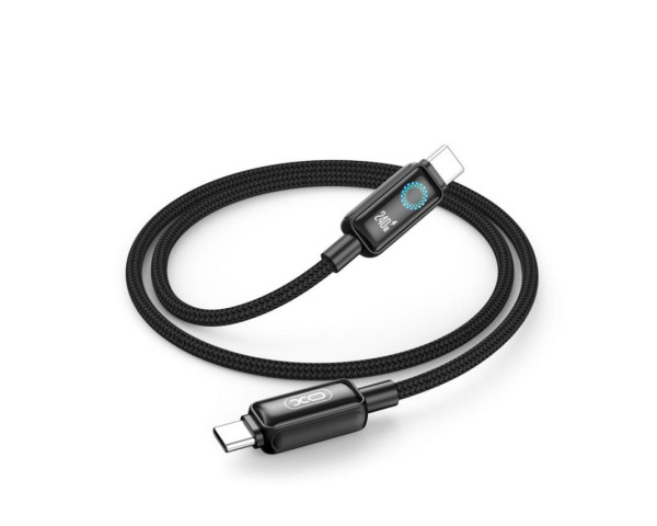 Кабель USB XO NB-Q312B 240W Type-C to Type-C 2м black