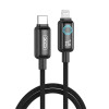 Кабель USB XO NB-Q312C 27W Type-C to Lightning 1м black