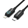 Кабель USB XO NB-Q312C 27W Type-C to Lightning 1м black