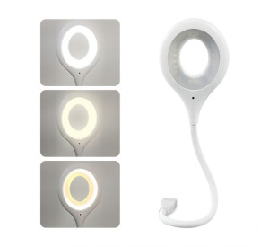 Настільна лампа USB Voice Light з голосовим керуванням white