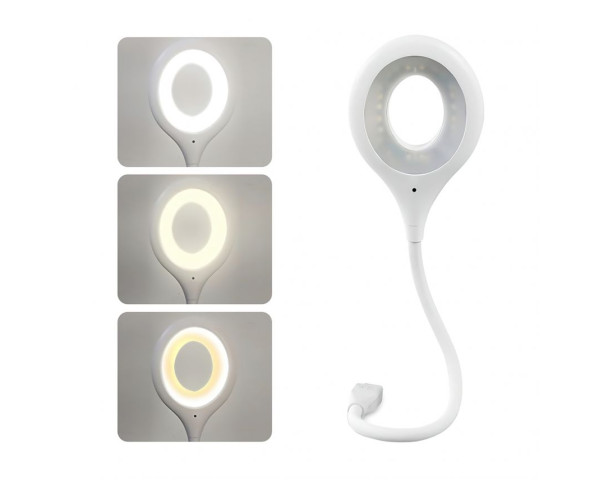 Настільна лампа USB Voice Light з голосовим керуванням white