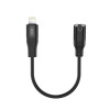 Аудіо-перехідник XO NB181A Lightning to 3.5мм black