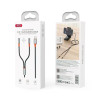 Аудіо-перехідник XO NB-R269B Type-C to dual AUX 3.5мм 1.2м black