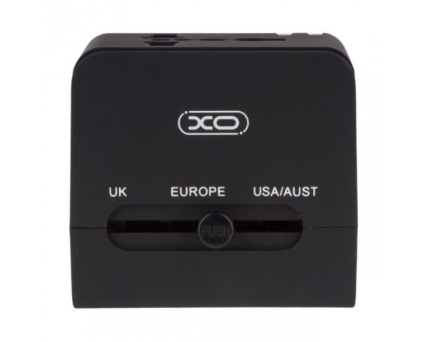 Сетевой адаптер (переходник) XO WL01 UK, EU, US black