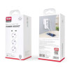 Сетевой адаптер (переходник) XO WL08 3AC / 2USB_2.4A white
