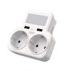 Сетевой адаптер (переходник) XO WL09 2AC / 2USB_2.4A с ночником white