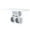 Сетевой адаптер (переходник) XO WL09 2AC / 2USB_2.4A с ночником white