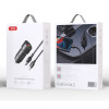 Автомобільний зарядний пристрій (адаптер) 2в1 XO CC54 QC3.0 / 18W + Data Cable USB to Lightning black