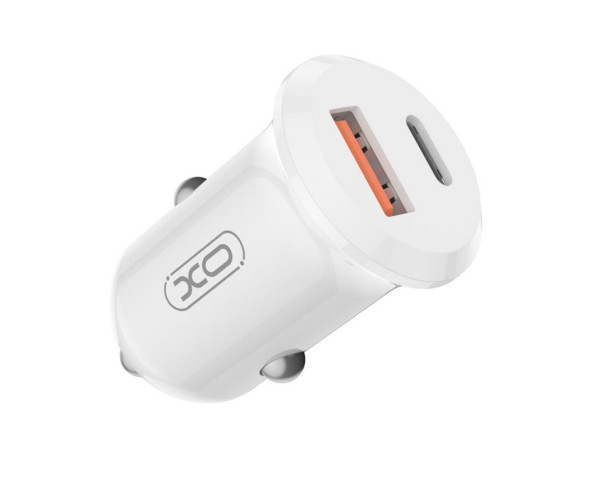 Автомобільний зарядний пристрій (адаптер) XO CC69 PD / QC3.0 / 30W white