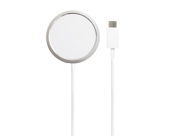 Беcпроводное зарядное устройство MagSafe Charger 15W white High Original Quality logo