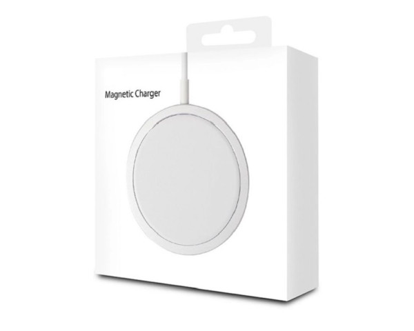 Беcпроводное зарядное устройство MagSafe Charger 15W white High Original Quality logo