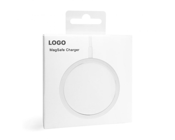 Беcпроводное зарядное устройство MagSafe Charger 15W white High Original Quality logo