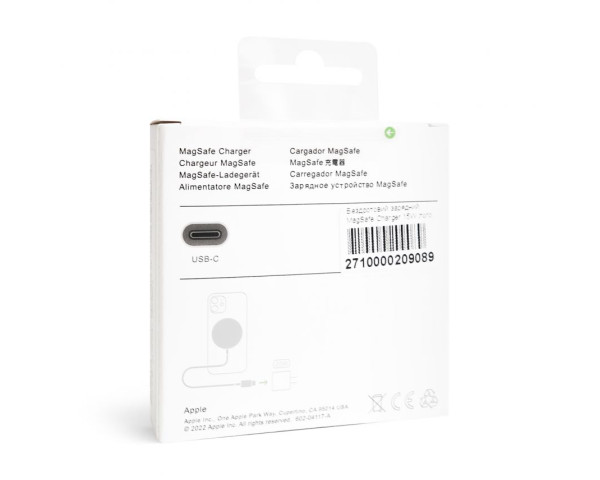 Беcпроводное зарядное устройство MagSafe Charger 15W white High Original Quality logo