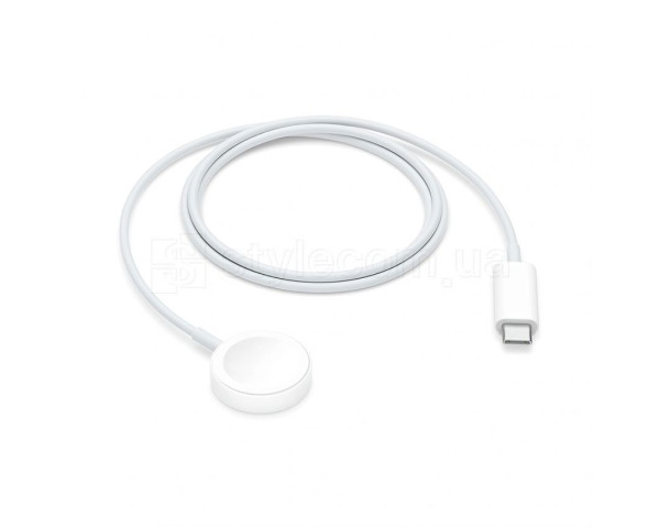 Беспроводное зарядное устройство для Apple Watch Magnetic с Type-C разъемом 5W 1м круглый white