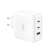 Сетевое зарядное устройство (адаптер) XO CE14 2*PD_100W / QC_18W GaN-Technology white