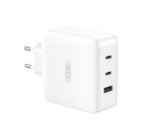 Сетевое зарядное устройство (адаптер) XO CE14 2*PD_100W / QC_18W GaN-Technology white