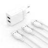 Сетевое зарядное устройство (адаптер) XO L109 2USB / 2.4А white