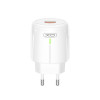 Сетевое зарядное устройство (адаптер) 2в1 XO L112 1USB / QC3.0 / 18W + Data Cable USB to Micro white