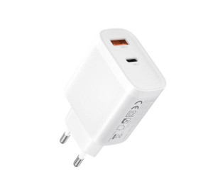 Сетевое зарядное устройство (адаптер) XO L116 PD_30W / QC_18W white
