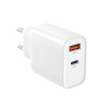 Сетевое зарядное устройство (адаптер) XO L116 PD_30W / QC_18W white