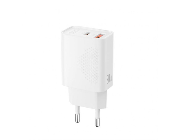 Сетевое зарядное устройство (адаптер) XO L161 PD_20W / QC3.0_18W white