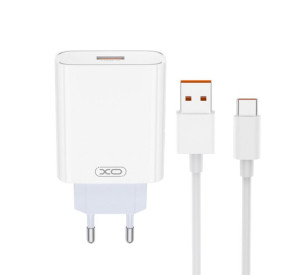 МЗП XO L164 адаптер USB-A_120W + Type-C white